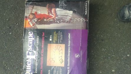 Quick escape fire escape ladder