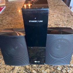 LG SPJ4-S 2.0 Channel Wireless Rear Speaker RX Kit W/ Receiver Surround Sound $30