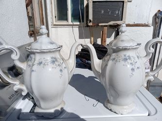 Blue Garland Silver Trim China