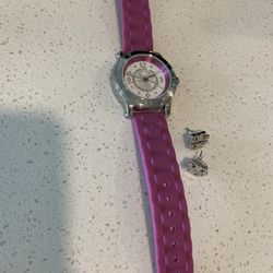Tory Burch Earrings And Juicy Couture Watch 