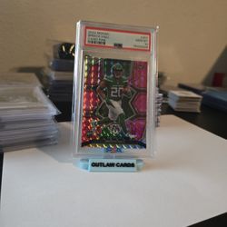 2022 Breece Hall Rookie Mosaic Camo Pink Psa 10