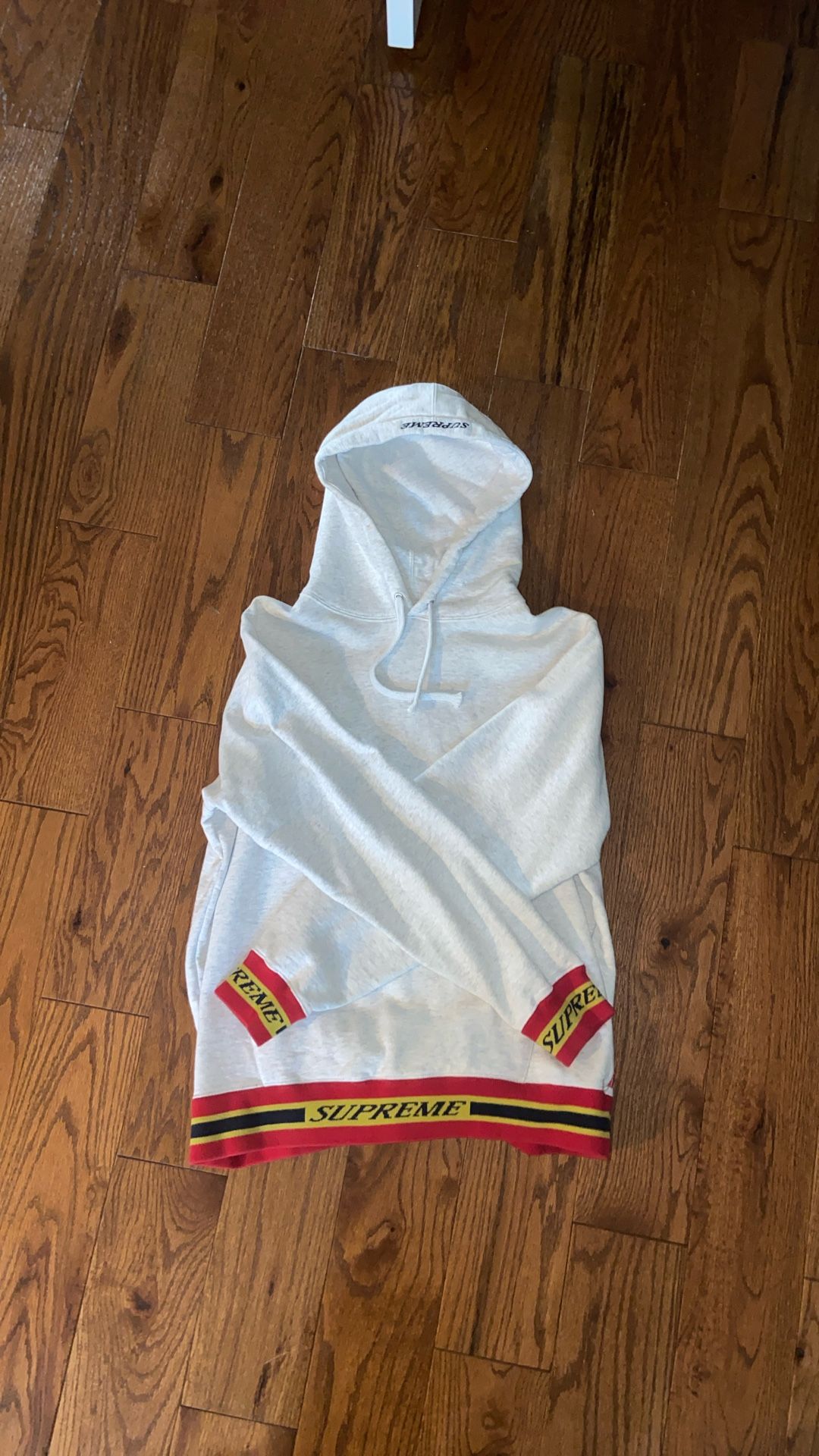 Supreme Striped Rib Hooded Sweatshirt (RARE) from 2018 NYC drop