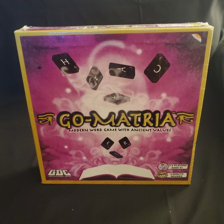 Go-Matria Modern Word Game With Ancient Values BRAND NEW SEALED