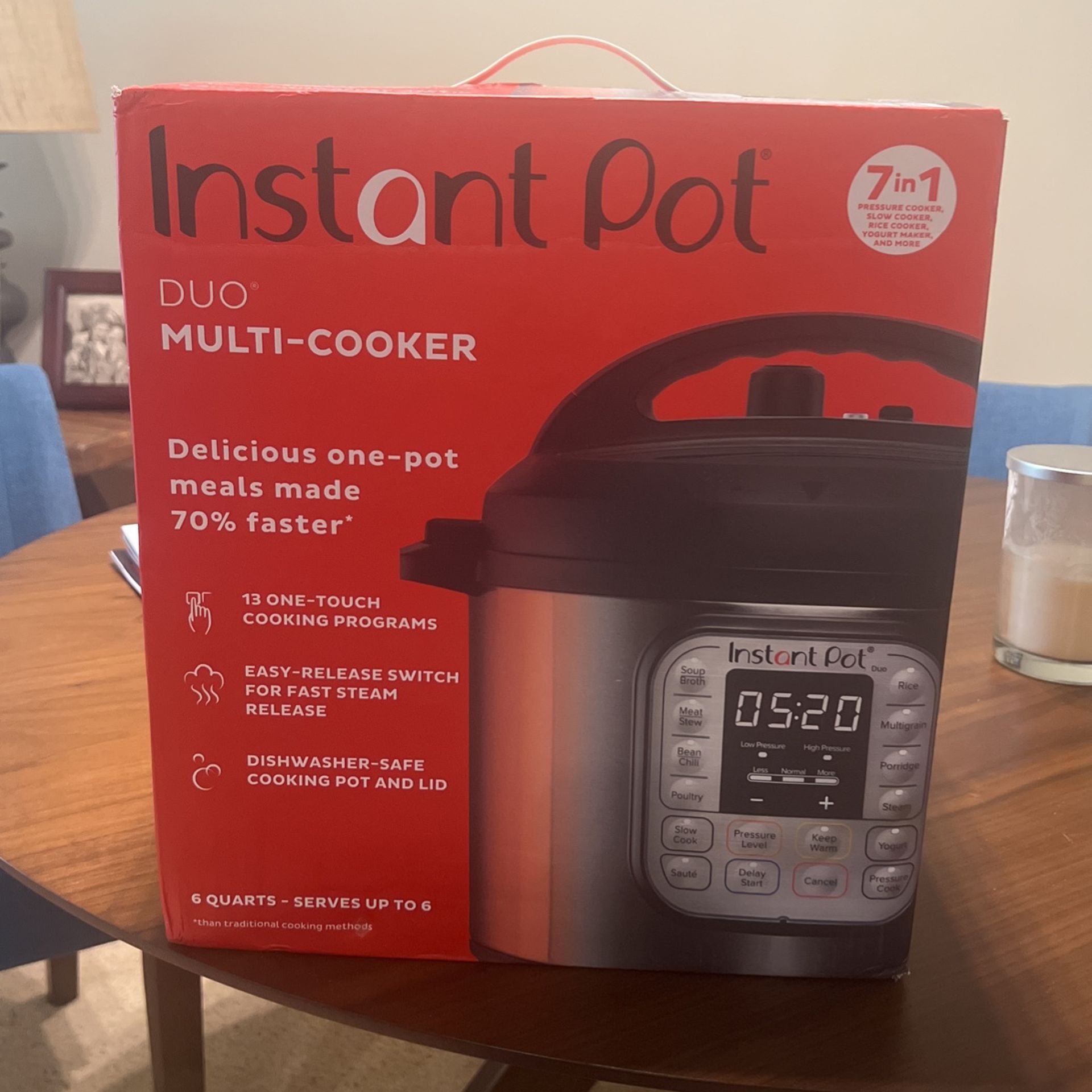 Instant Pot 6 Quart Duo Multi Cooker 7 In 1