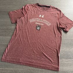 Northeastern Huskies Under Armour Heat Gear LOOSE  T-Shirt NCAA Size M