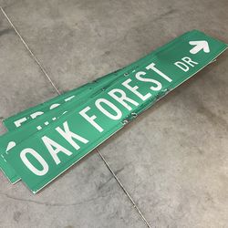 3 Authentic Decommissioned Street Signs