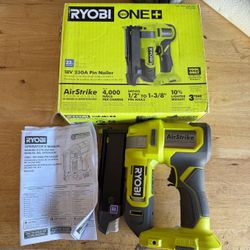 RYOBI ONE+ 18V Cordless Airstrike 23-Gauge Pin Nailer (Tool Only)