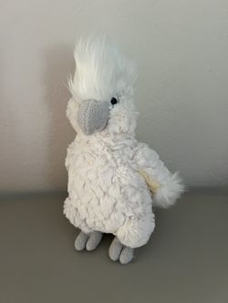 Cream Plush Cockatoo 12” By Mary Meyer- Excellent Condition 