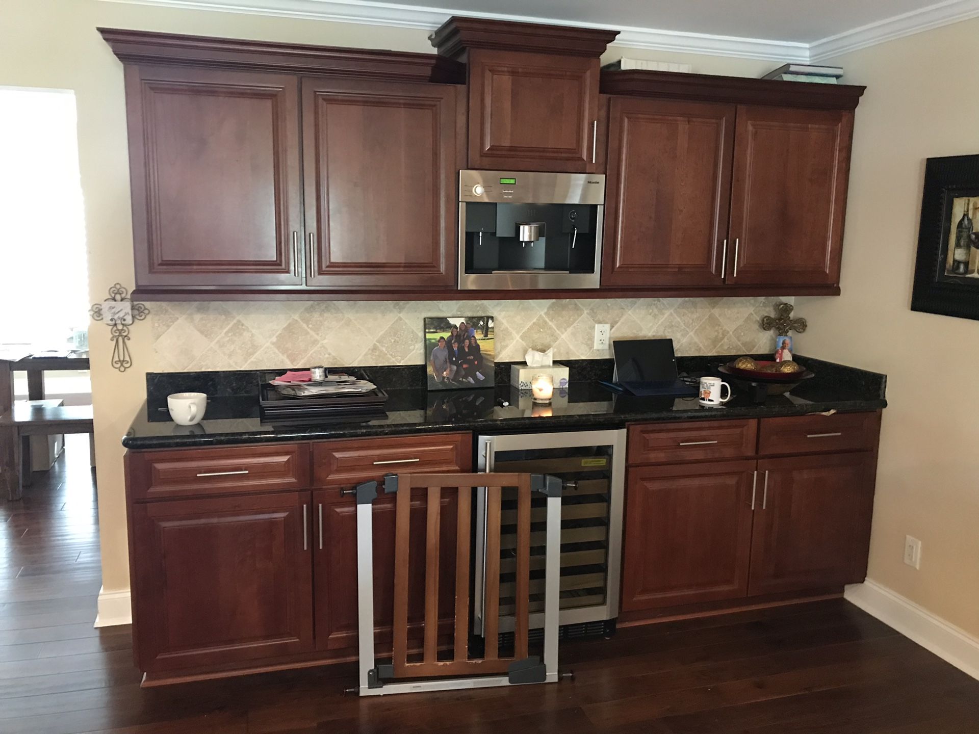 High end Dark wood cabinets