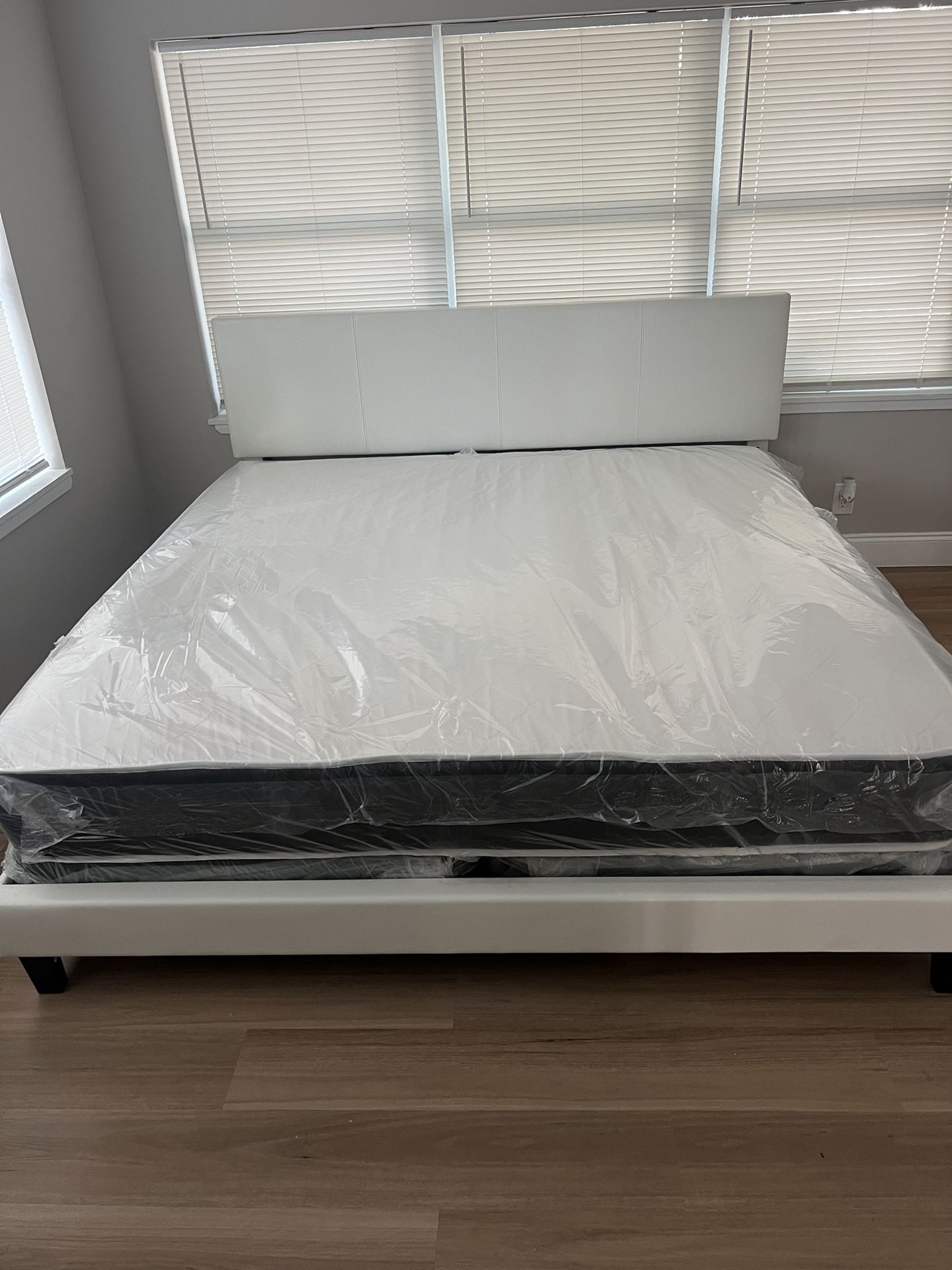 King Size Bed Frame With Mattress All New Furniture And Free Delivery 