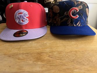 2 Chicago cubs fitted 7 1/2 hats brand new
