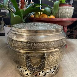 Philippine Hand Crafted Brass Jar