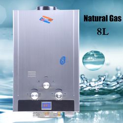 2GPM Natural Gas Hot Water Heater Tankless Instant Bolier 8L