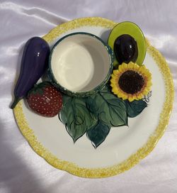 SuVannah Chip and Dip Plate