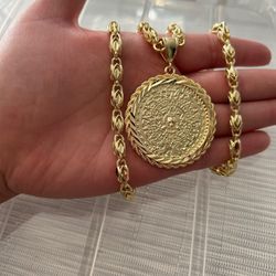 Turkish Chain With Aztec Calendar