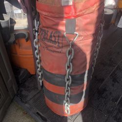 Punching Bag With Chains 