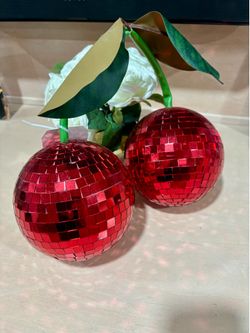Disco Ball Cherry Hanging Decor