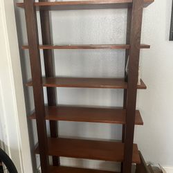 Mid Century Modern Wood Bookcase