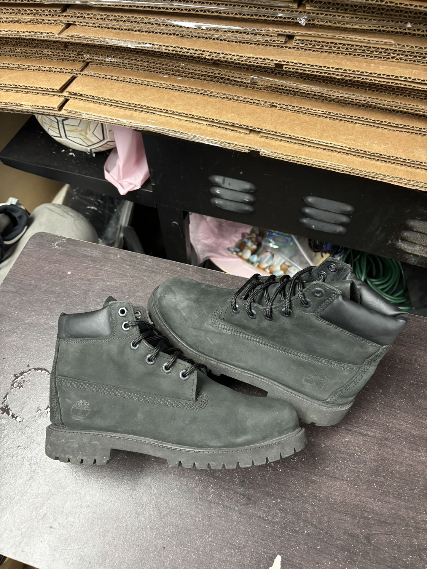 All Black Timberland Boots
