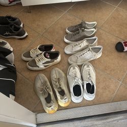 A  lOT Of  Sneakers Nike/ Jordans/ Ons/btooks. Sz 9-10