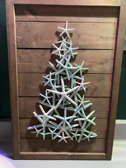 Starfish Christmas Tree Wall Decor