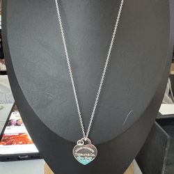 Tiffany’s. Necklace  Sterling  Silver 24 Inches 