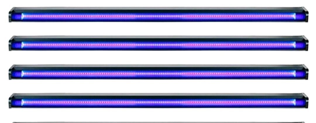 4 Eliminator Lighting UVLED 48EL 4 FT Each Black Light UV Light Fixtures 4-Pack 🎃Halloween 🎃 Halloween 🎃  🎃 