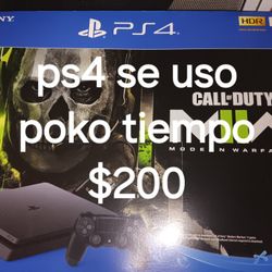 Ps4 Se Uso Poco Tiempo 