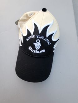 Cap SUPPORT YOUT LOCAL OUTLAWS black and tan cap