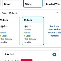SAMSUNG 85” The Frame Customizable Bezel for TV, Magnetic Mount, Match Television to Room Décor, Interchangeable Designs and Colors, Modern White, VG-