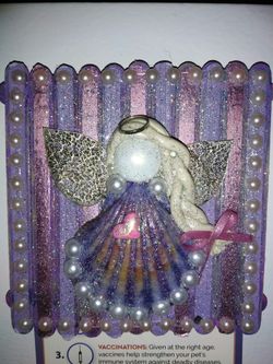 "A Sparkle Above" Guardian shell angel, handmade... (see my other offers too!)