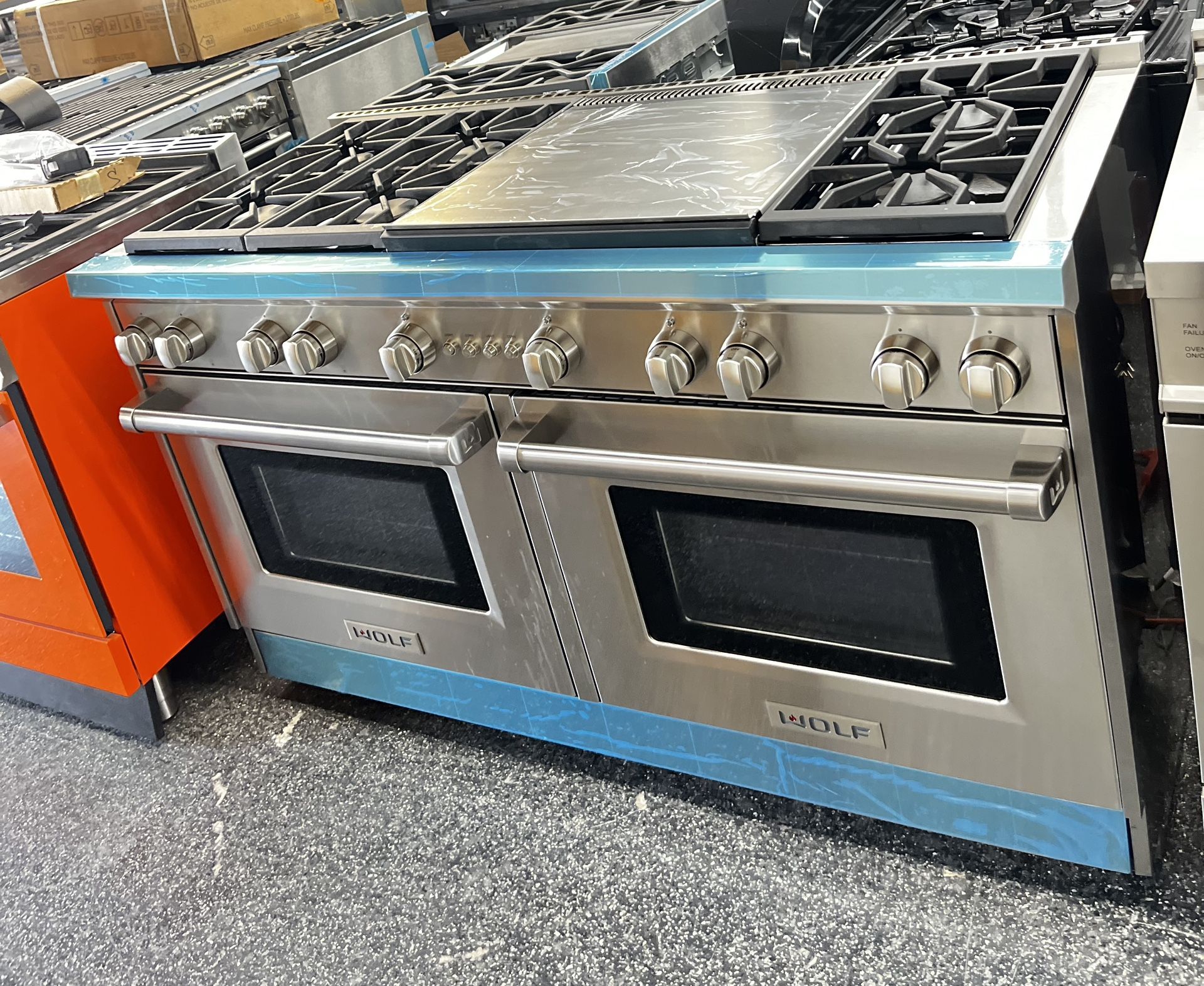 Wolf Stainless Steel All Gas 60” Wide Range 