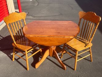 Antique Dining Table with 2 Chairs