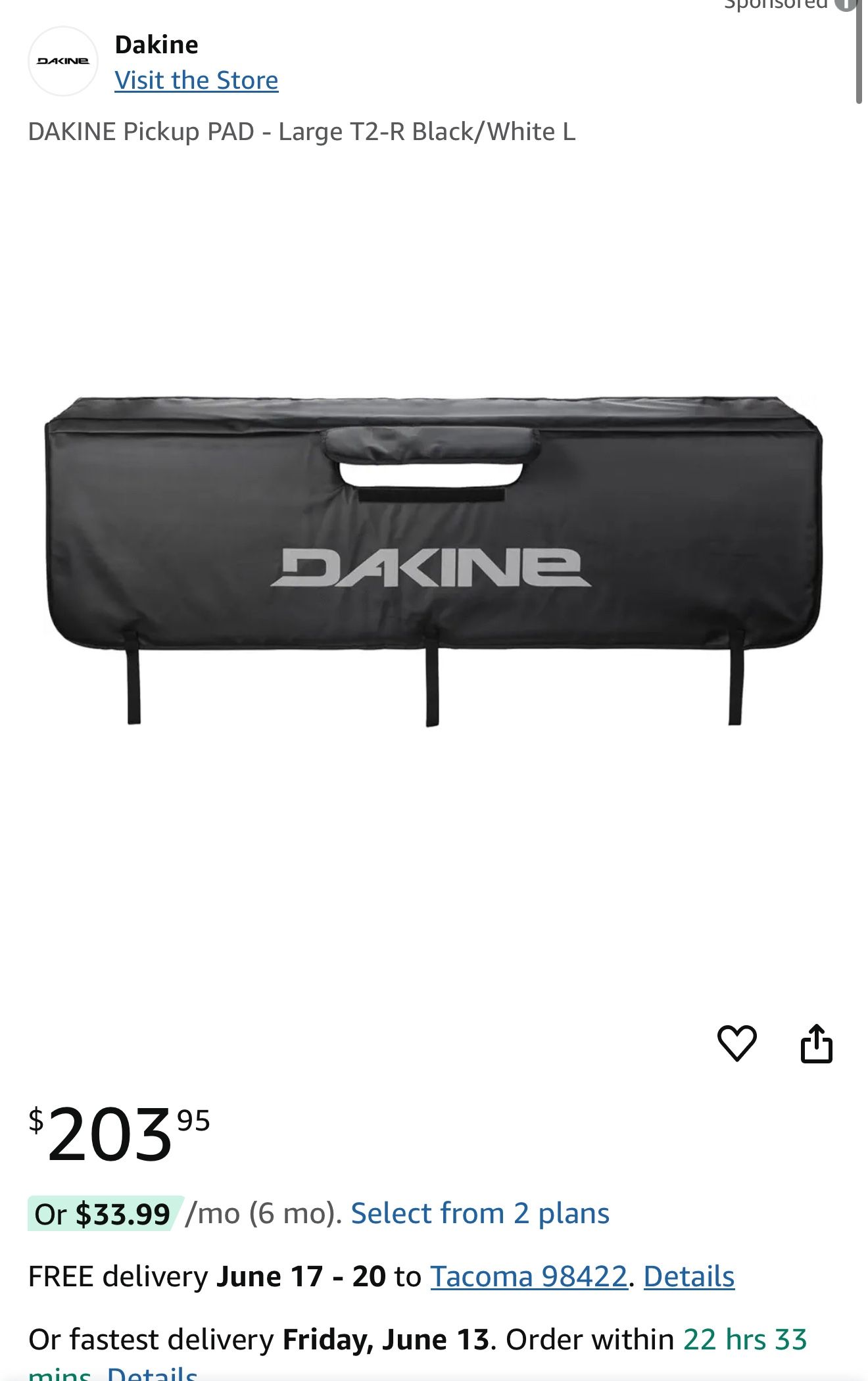 Dakine Truck Pad For Hauling Bikes