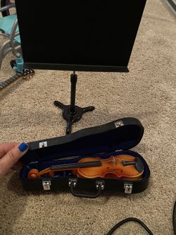 Violin and stand for American girl doll