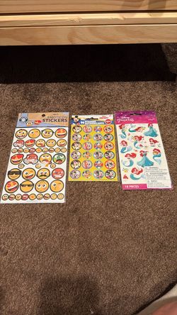 Kids Sticker Packs Bundle – Emoji, Mickey, Princess