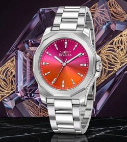 Invicta Speedway Women’s ‘Tequila Sunrise’ Facetio Luxury Collection 34MM Watch!