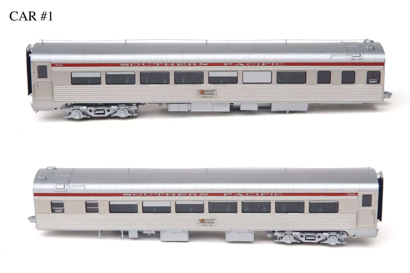 Precision Scale Co Sunbeam 8-Car Consist FP Silver & Red #17928-1 HO Brass