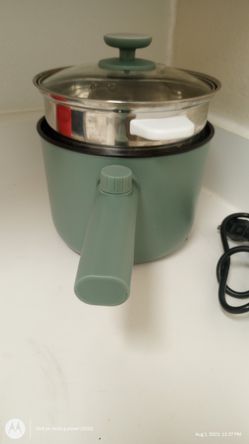 Topwit Electric Pot with Steamer, 1.5L Non-stick Ramen Cooker, Hot Pot  Electric, Electric Pot for Cooking Pasta, Noodles, Steak, Egg, Portable Pot