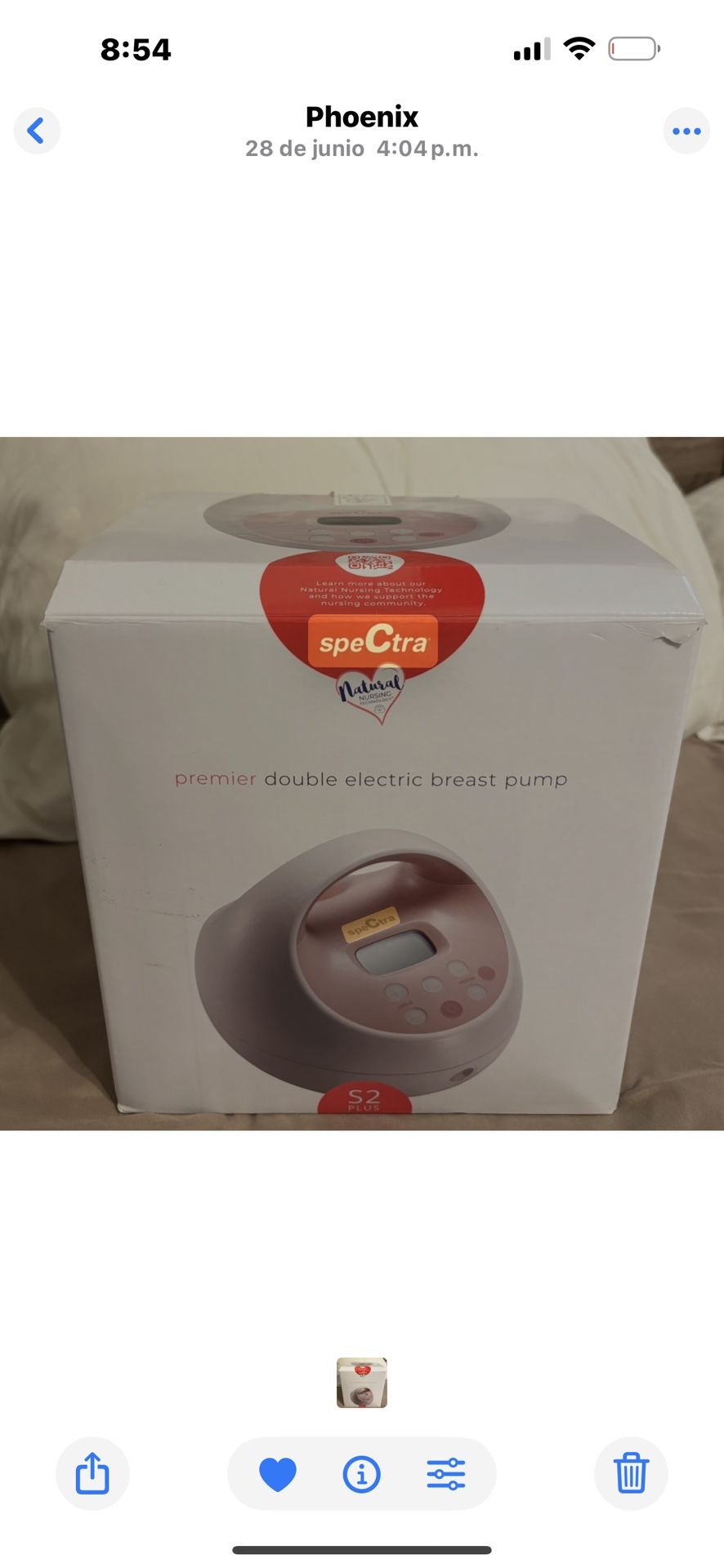SPECTRA S2 Plus Breastfeeding Pump NEW
