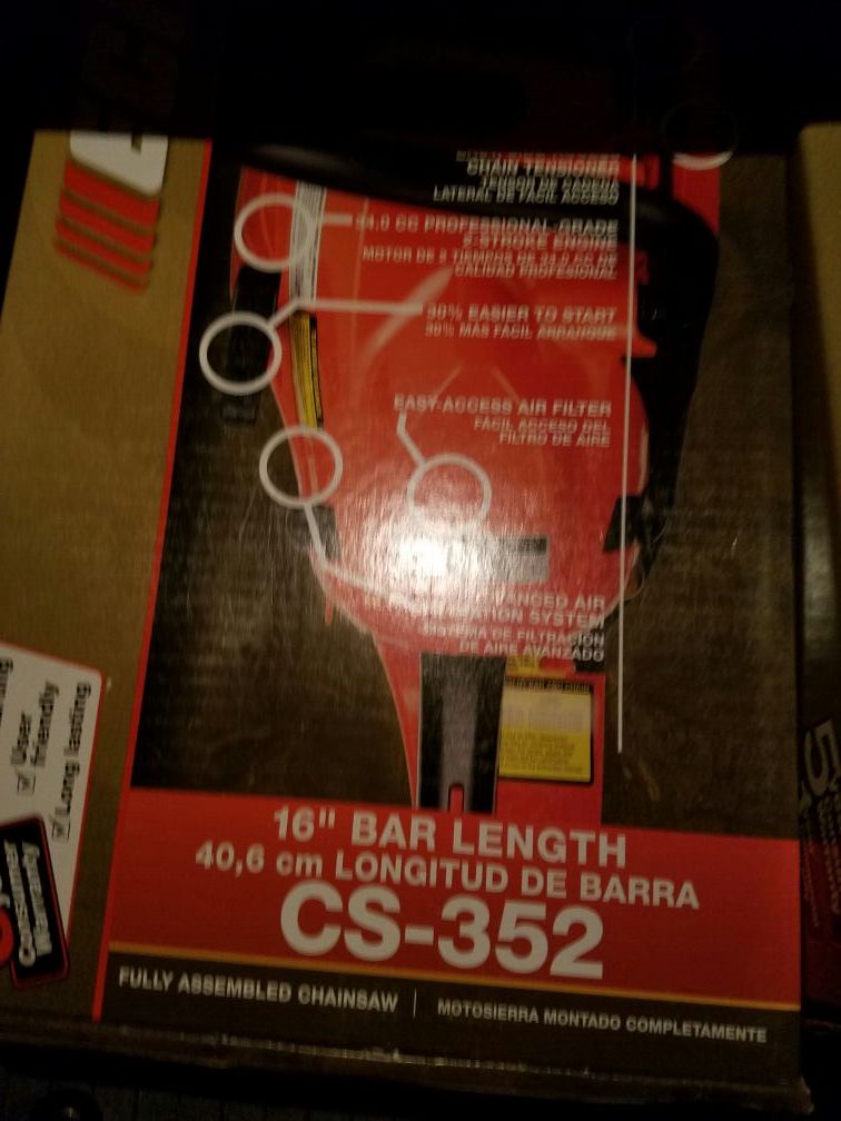 Brand new chain saw