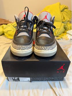 Air Jordan 3 Black Cement 3 2018 Size 12.5 Used