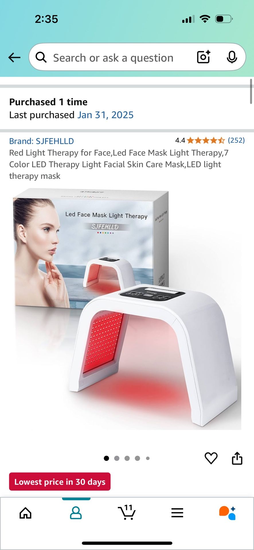 LED Face Mask Light Therapy