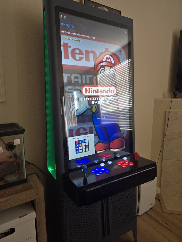 Vertical Home Arcade Thousands Of Games Steam, Mame, Nes, Snes, Gba.