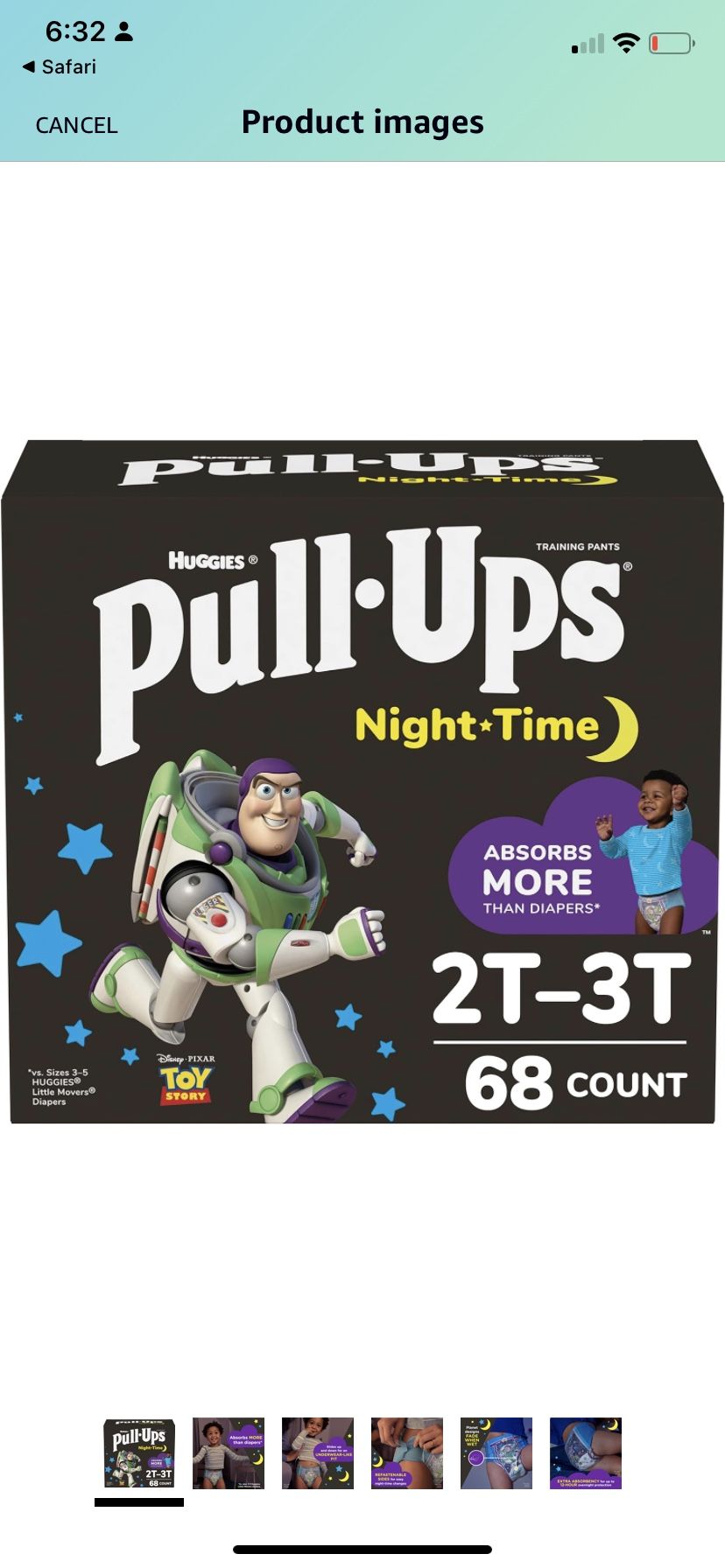 Huggies pull up