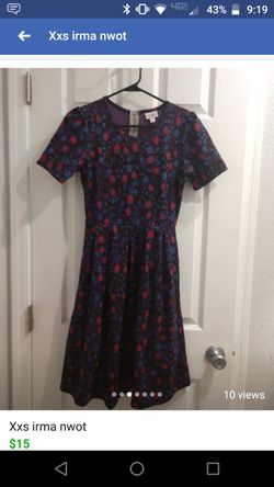 Small lularoe Amelia dress EUC