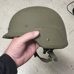 Army Issued Kevlar Helmet -  Worn In Combat