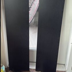 2 Black Shelves With Brackets 