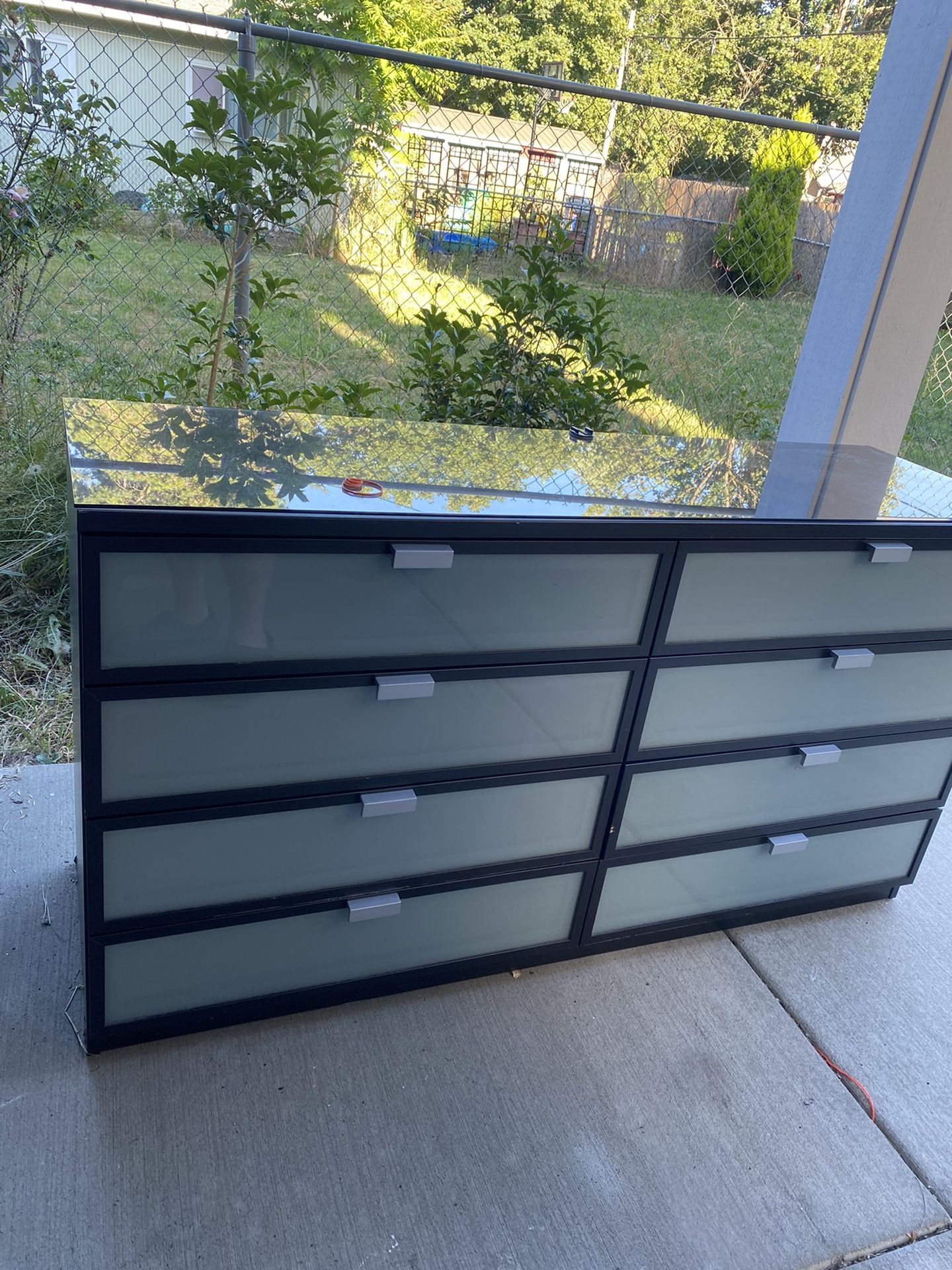 Ikea Hopen Dresser And Brimnes Nightstand Espresso/black