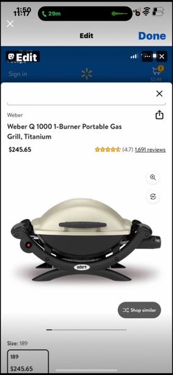 Weber gas grill new